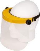 SAFE HANDLER Clear Face Shield With Polycarbonate Visor And Yellow Frame- View 6