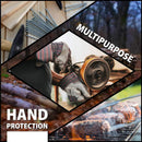 SAFE HANDLER Work Leather Gloves Blue/Black/Red/Gray - View 4
