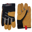 SAFE HANDLER Reinforced Leather Gloves Color Tan/Grey/Black - View 4