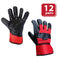 SAFE HANDLER Premium Work Leather Gloves With Extra Leather Knuckle Protection Red/Black - View 7