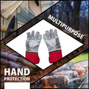 SAFE HANDLER Performance Leather Gloves Black/Red/Gray - View 4