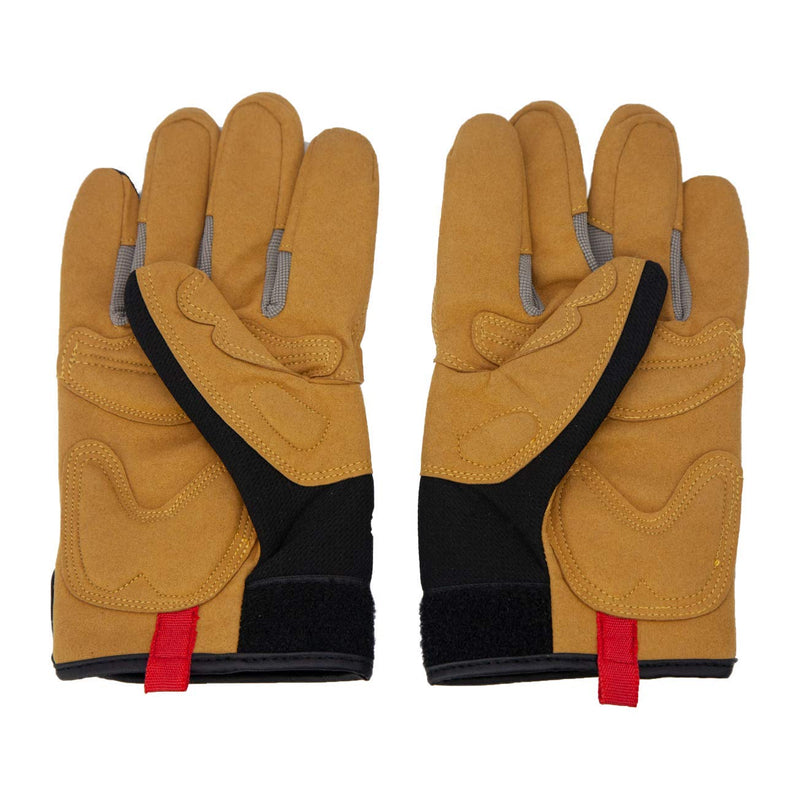 SAFE HANDLER Reinforced Leather Gloves Color Tan/Grey/Black - View 5