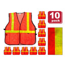 SAFE HANDLER Lattice Reflective Safety Vest Orange XX-Large