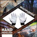 SAFE HANDLER Reinforced Gloves with Reinforced Double Palm Protection Black/White - View 4