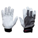 SAFE HANDLER Reinforced Gloves with Reinforced Double Palm Protection Black/White - View 1