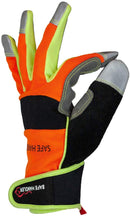 SAFE HANDLER Reflect Pro Gloves Orange/Yellow/Black/Grey - View 4