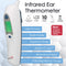ZAYAAN HEALTH Infrared Ear Thermometer White With Blue Buttons - View 4
