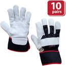 SAFE HANDLER XGrip Buffalo Leather Gloves Black/White/Red - View 6