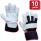 SAFE HANDLER XGrip Goat Leather Gloves Black/White/Red - View 6