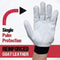 SAFE HANDLER Reinforced Gloves with Reinforced Double Palm Protection Black/White - View 5