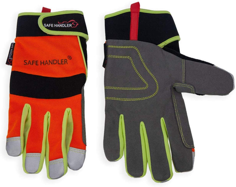 SAFE HANDLER Reflect Pro Gloves Orange/Yellow/Black/Grey - View 6