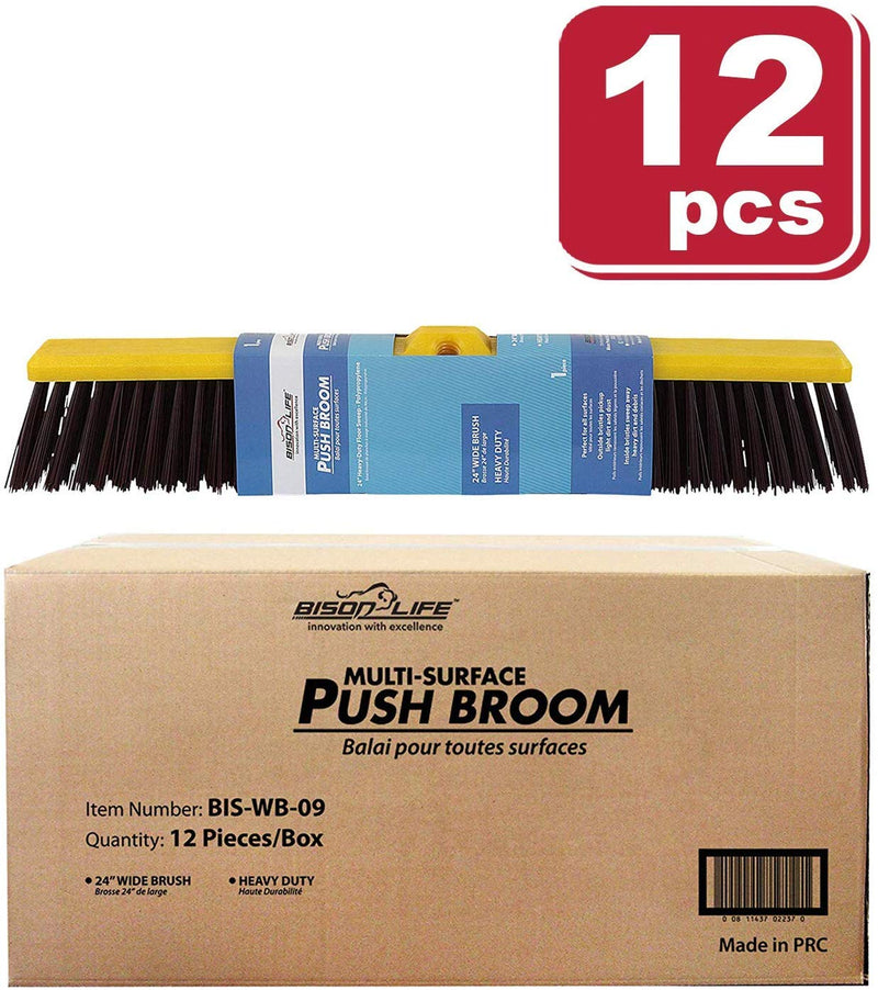 BISON LIFE Multi-Surface Push Broom Black - View 2