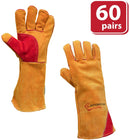 SAFE HANDLER Prime Welding Gloves with Kevlar Thread Protection Brown/Red - View 6