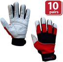 SAFE HANDLER MIG Welding Gloves With Sturdy Non-slip Material Red/Black/Gray - View 5