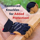 SAFE HANDLER Handyman Work Gloves Tan/Grey/Black - View 3