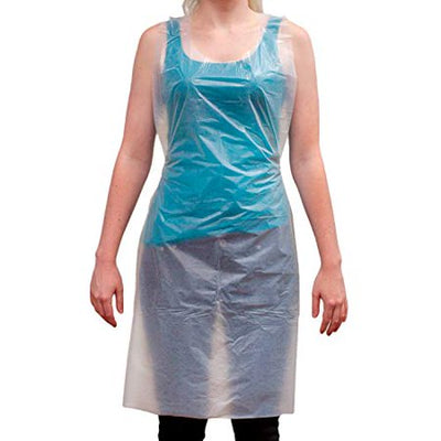 Disposable Food Handling Light Poly Aprons, 0.5 Mil, 24" x 42", Waterproof