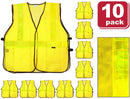 SAFE HANDLER Lattice Reflective Safety Vest Yellow - View 4