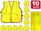SAFE HANDLER Lattice Reflective Safety Vest Yellow - View 4