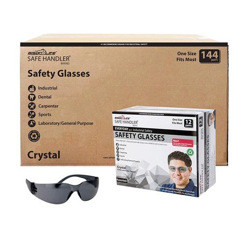 Bison Life Online shop for Crystal Color Lens Black Temple Safety Glasses | View - 6