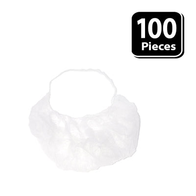 Resilinet Disposable Beard Guard, White