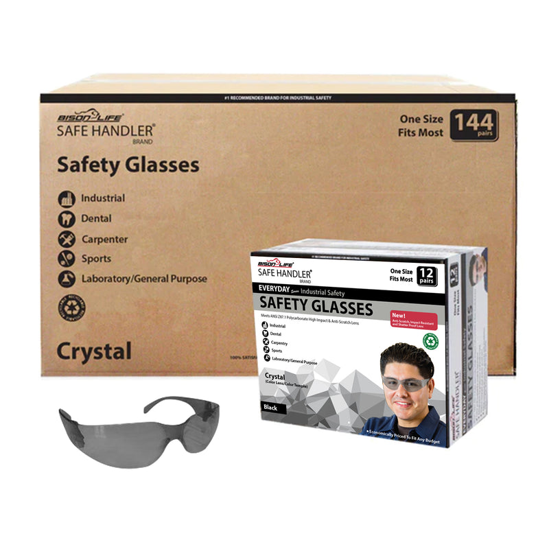 Crystal Full Color Polycarbonate Lens Safety Glasses, Anti-Scratch