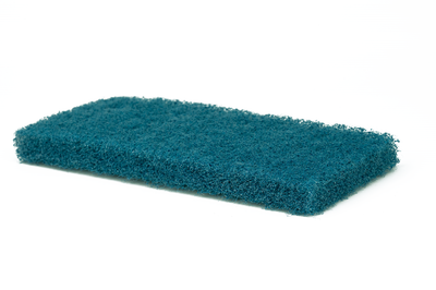 Medium Duty Reusable Cleaning Pad, General Purpose Scrub Pad 10 x 4.625 x 1 in, Blue