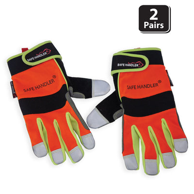 Multicolor Reflect Pro Gloves With Loop Wrist Strap - Bison Life (2 Pairs)
