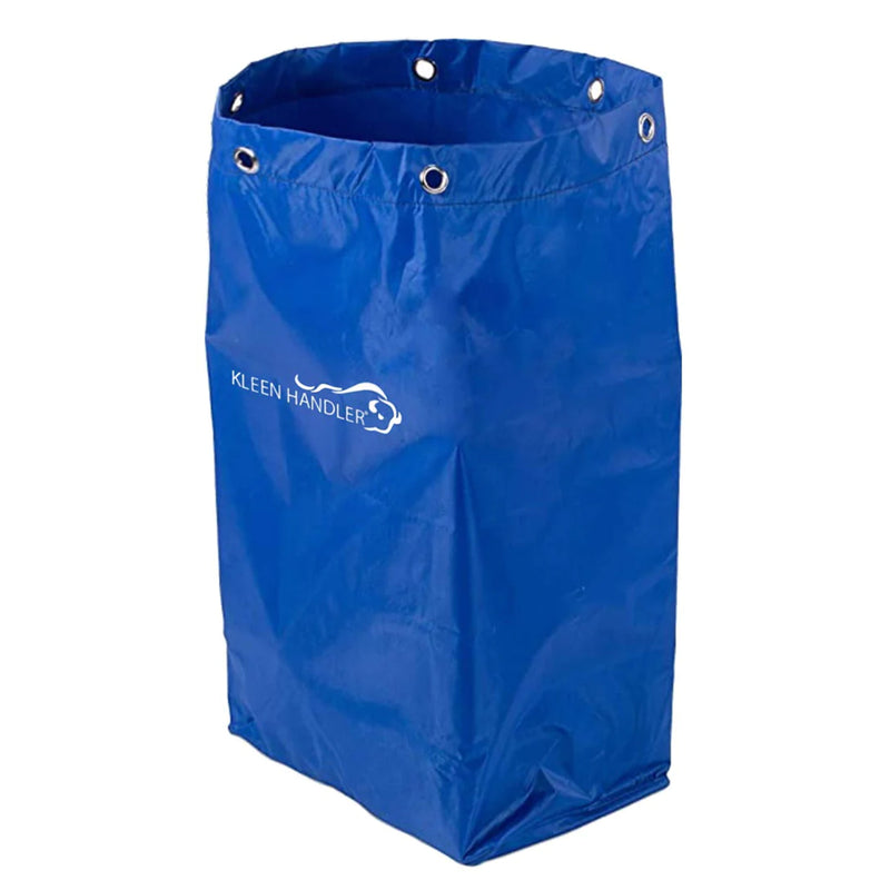 Janitorial Cart Replacement Bag, Commercial Cleaning Cart Bag with 23 Gallon Capacity, Blue