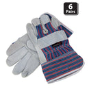 Bison Life Online shop for Cotton Lined Split Leather Work Gloves With Safety Cuff | View - 1