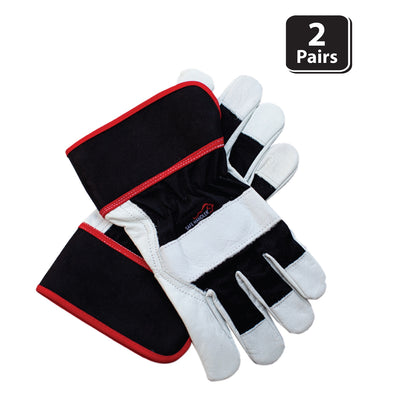 XGrip Buffalo Leather Work Gloves With Knuckle Protection - Bison Life