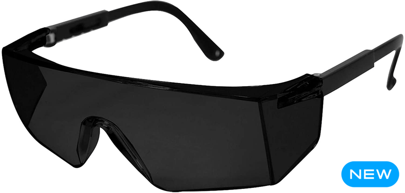 Boxer Black Lens Temples Safety Glasses With Anti-Scratch-Fog - View 1